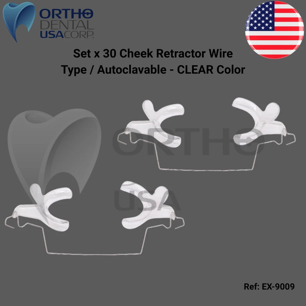 Set x 20 / 30 item EX-9009 Orthodontic Lip Retractors Mouth check retractors USA
