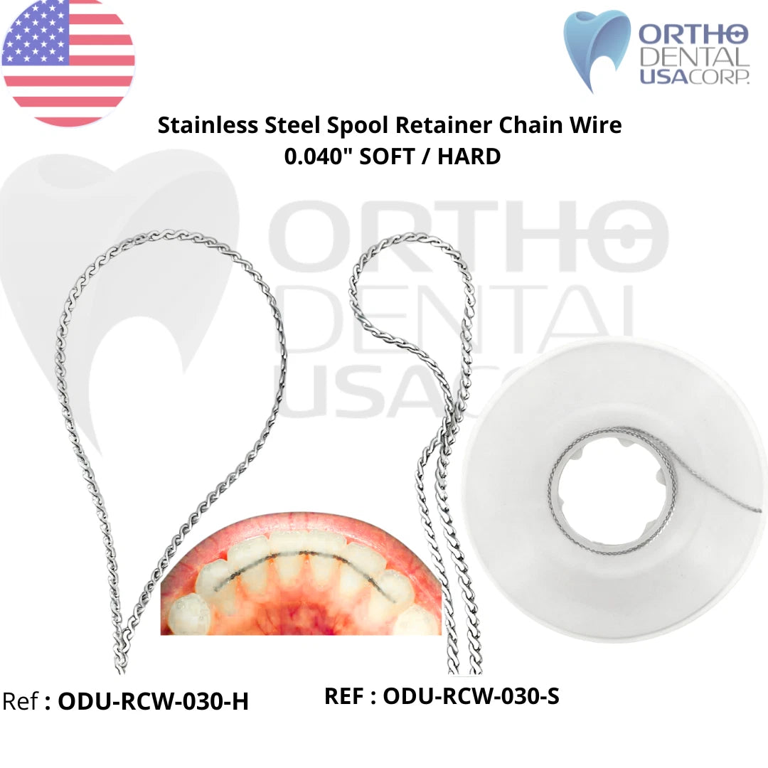 Share Stainless Steel Retainer Chain Wire II 0.040" Hard / soft Orthodontic USA